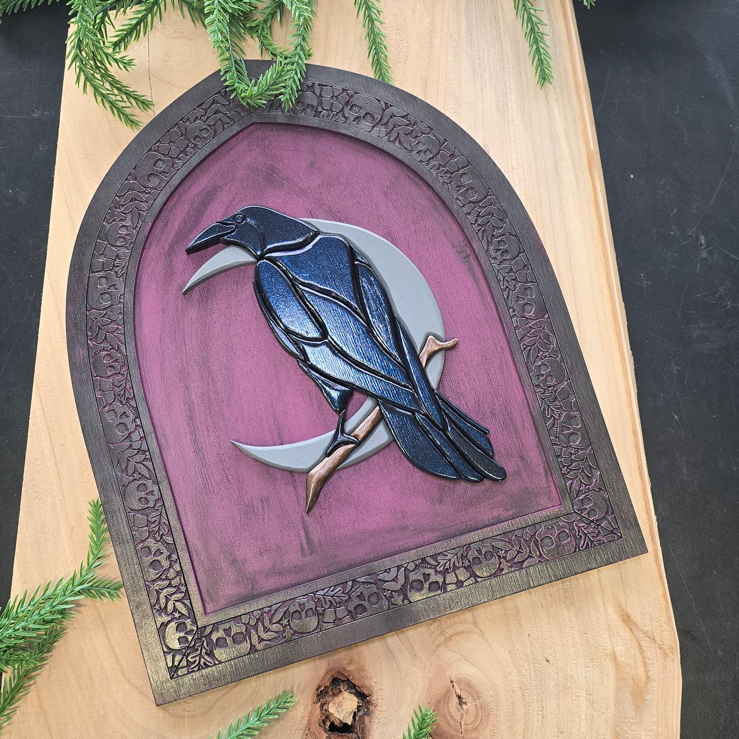 Nevermore - Raven and Skull Artwork