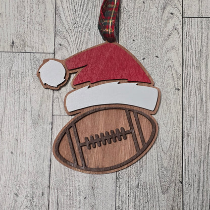 Santa Hat Sports Ornaments
