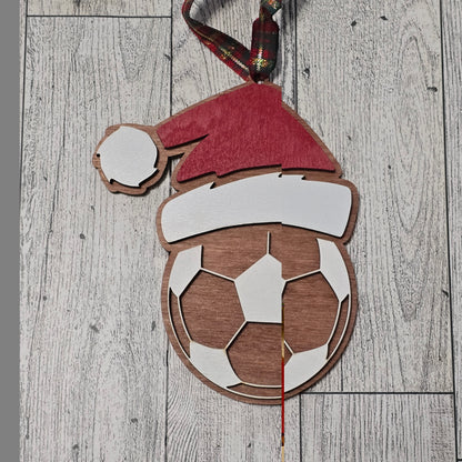 Santa Hat Sports Ornaments