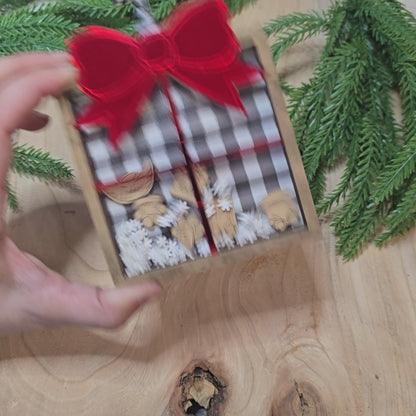 Personalized Shaker Ornament - Gift Box Design