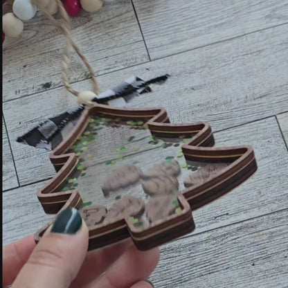 Tree and Pinecone Shaker Ornament - DIGITAL FILE