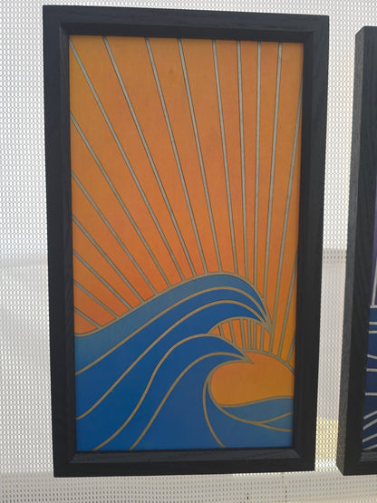 Ocean Sunrise & Sunset – 2 Piece Wood Wall Art Set