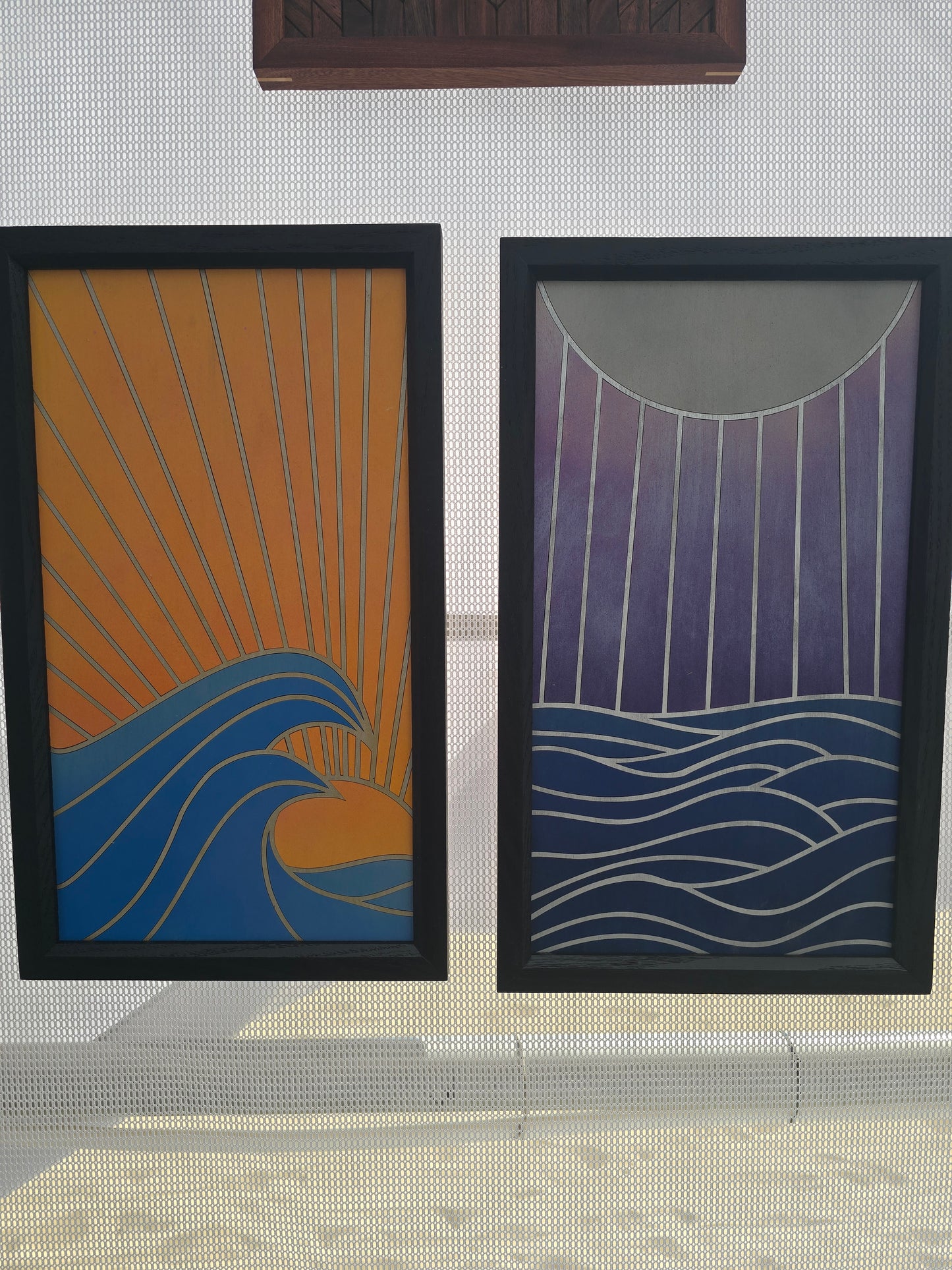 Ocean Sunrise & Sunset – 2 Piece Wood Wall Art Set